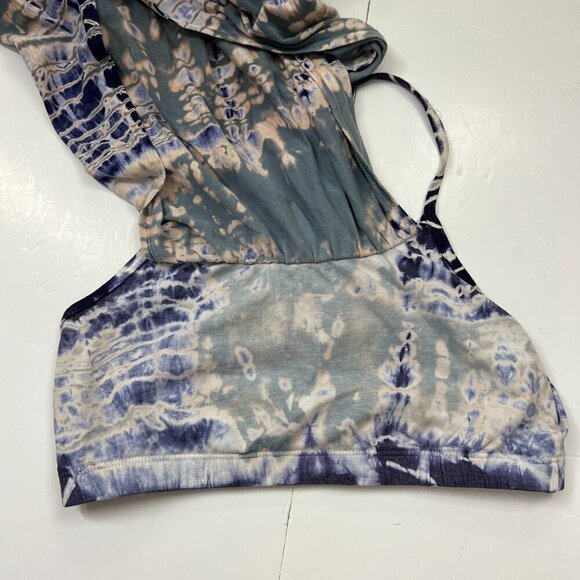 Hard Tail Tie Dye Active Workout 2 in 1 Built in Bra & Racer Back Tank Top Sz S - Picture 4 of 11